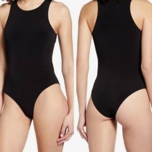 Nordstrom Black High-neck Bodysuit